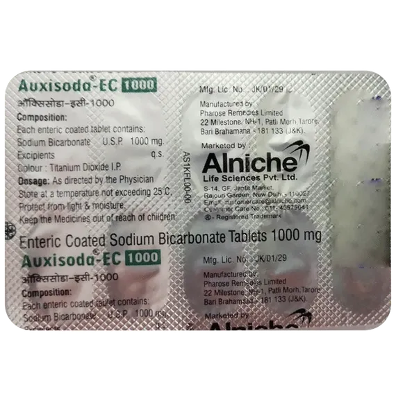 auxisoda-ec 1000 tablet 10's